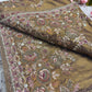 Luxury Antique Gold Saree with Heavy Floral Butterfly Embroidery