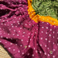 Royal Wine Maroon Designer Saree with Rich Golden Zari Border, Floral Mirror Work, Pearl Beadwork and Traditional Embroidery