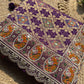 Purple Gold Zari Designer Saree with Traditional Floral Motifs Work