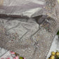 Luxury Champagne Gold Saree with Heavy Sequin, Pearl & Zari Embroidery