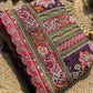 Royal Plum Purple and Rani Pink Designer Saree with Intricate Floral Embroidery, Pearl Beadwork, Mirror Embellishments, Multicolour Threadwork and Scalloped Gold Lace Border