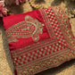 Designer Saree with Intricate Golden Paisley Embroidery, Shimmering Sequin Work