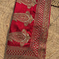 Designer Saree with Intricate Golden Paisley Embroidery, Shimmering Sequin Work