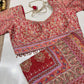 Grand Designer Floral Print Saree With Zarkan & Sequins Work Blouse