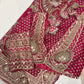 Designer Embroidered Saree with Heavy Zari & Sequins Work Blouse