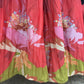 Floral Print Black Lehanga with Sequins & Knotting Work