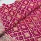 Khaddi Georgette Zari Embroidered Designer Saree with Sequins Work