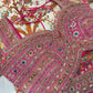 Cream Jungle Theme Designer Saree with Heavy Embroidered Blouse