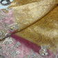 Yellow Kanchipuram Silk Saree with Heavy Sequins Embroidered Border
