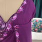 Plum Purple Embroidered Saree with Designer Blouse