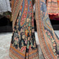 Black Designer Georgette Saree with Heavy Embroidered Border & Blouse