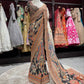 Black Designer Georgette Saree with Heavy Embroidered Border & Blouse