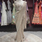 Gold Designer Sequin Drape Saree with Heavy Embroidered Blouse