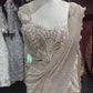 Gold Designer Sequin Drape Saree with Heavy Embroidered Blouse