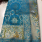 Turquoise Designer Woven Saree with Rich Zari Border & Peacock Floral Pallu