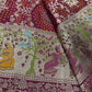Maroon Designer Woven Saree with Rich Zari Border & Peacock Floral Pallu