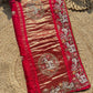 Royal Red & Gold Elephant Embroidered Designer Saree