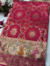 Rani Designer Woven Saree with Rich Zari Border & Peacock Floral Pallu