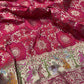 Rani Designer Woven Saree with Rich Zari Border & Peacock Floral Pallu