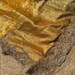 Mustard Golden Banarasi Silk Saree with Heavy Embroidered Border for Weddings