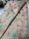 Ivory Designer Woven Saree with Floral Paisley Motifs & Rich Border