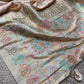 Ivory Designer Woven Saree with Floral Paisley Motifs & Rich Border