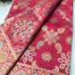 Rani Designer Woven Saree with Floral Paisley Motifs & Rich Border