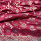 Rani Designer Woven Saree with Floral Paisley Motifs & Rich Border