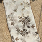 Elegant Ivory White Saree with Gold Sequin Floral Embroidery