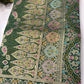 Green Designer Woven Saree with Floral Paisley Motifs & Rich Border