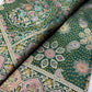 Green Designer Woven Saree with Floral Paisley Motifs & Rich Border