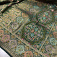 Green Designer Woven Saree with Floral Paisley Motifs & Rich Border