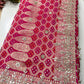 Rani Designer Woven Saree with Heavy Zari Work Border & Floral Motifs