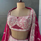 Embroidered Party Wear Lehenga with Contrast Dupatta