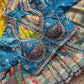 Designer Saree with Multicolor Floral Motifs & Heavy Embroidered Blouse