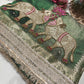 Green Designer Saree with Elephant Lotus Embroidery & Rich Zari Border