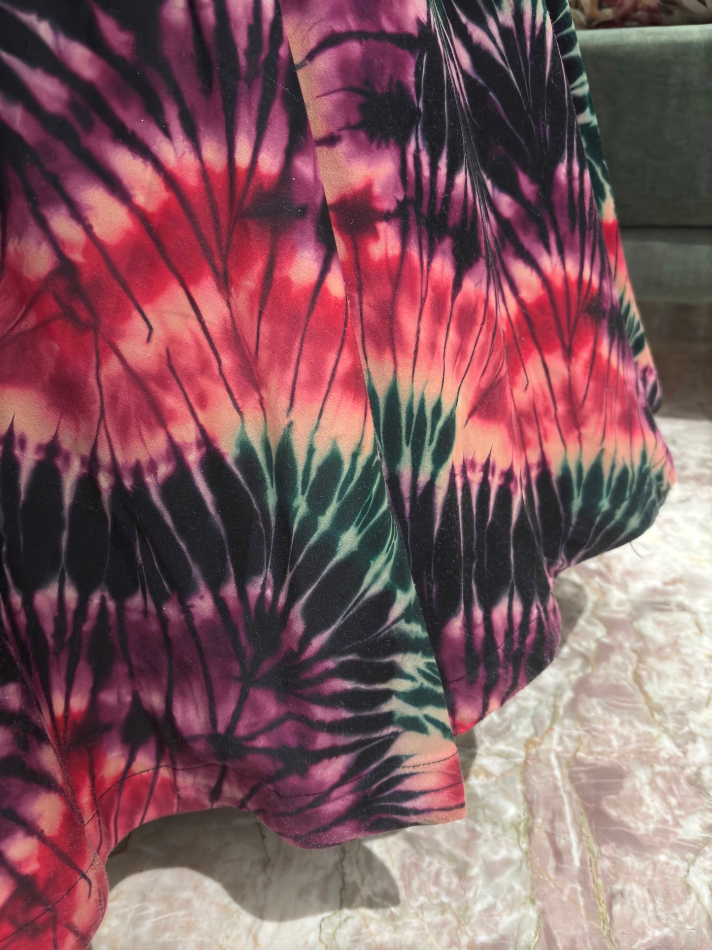 Micro-Velvet Multi Colour Lehenga with Designer Blouse