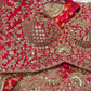 Luxury Red Bridal Saree with Heavy Zari Embroidery & Designer Blouse