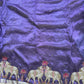 Purple Saree with Pure Banarasi Tissue Nandi Motif & Rich Zari Border