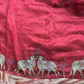 Red Saree with Pure Banarasi Tissue Nandi Motif & Rich Zari Border
