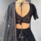 Black Fabulous Handwork Lehenga