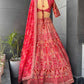 Carnival Organza Lehenga with Sequins Work