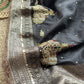 Black Gajraj Maharani Saree with Royal Embroidery Heavy Border