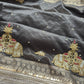 Black Gajraj Maharani Saree with Royal Embroidery Heavy Border