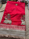 Nandi Maharani Designer Saree with Zari Border & Sequin Work