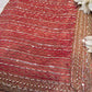 Elegant Rust Designer Saree with Heavy Sequin & Pearl Embroidery