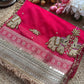 Royal Rani Saree with Zari Elephant Embroidered Border