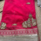 Royal Rani Saree with Zari Elephant Embroidered Border