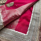 Royal Rani Saree with Zari Elephant Embroidered Border