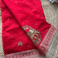 Rani Gajanand Maharani Saree With Embroidery and Golden Border